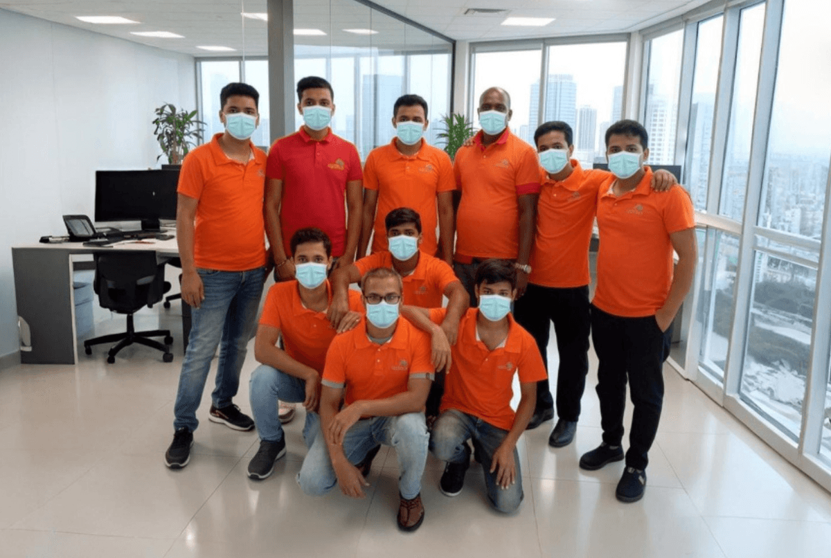 Our professional cleaning team together